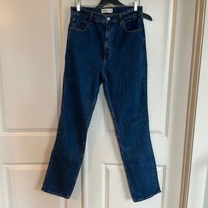 New w/o Tags Abercrombie 90s slim straight ultra high rise